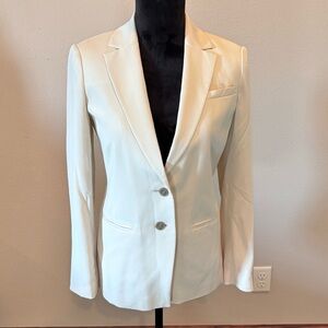 NWT Ann Taylor Silk Blend Ivory Blazer, size 2P, Professional Office CareerWear